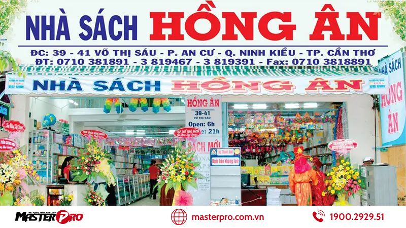 Nhà sách Hồng Ân - Khách hàng của MasterPro