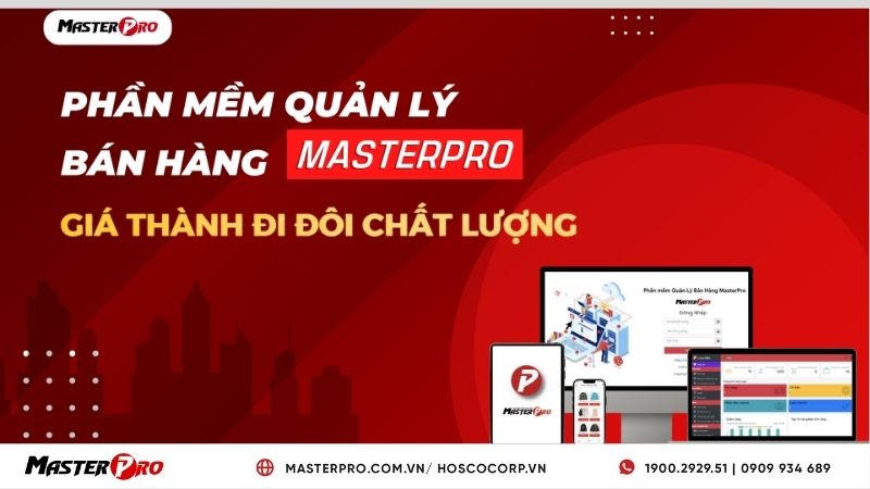 Phần mềm MasterPro có giao diện trực quan và dễ nhìn, dùng được trên mọi thiết bị