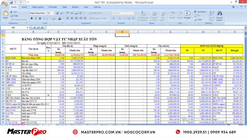 Phần Mềm Kế Toán Quản Lý Bán Hàng Excel