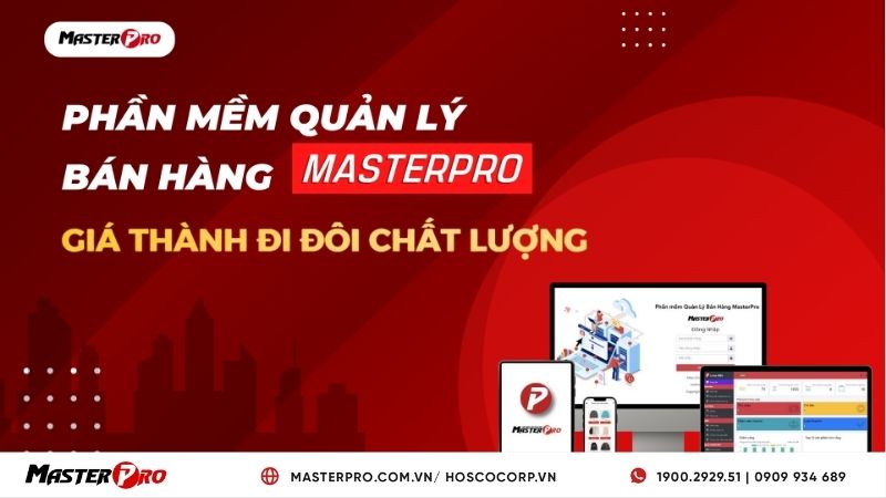 Phần mềm quản lý bán hàng MasterPro