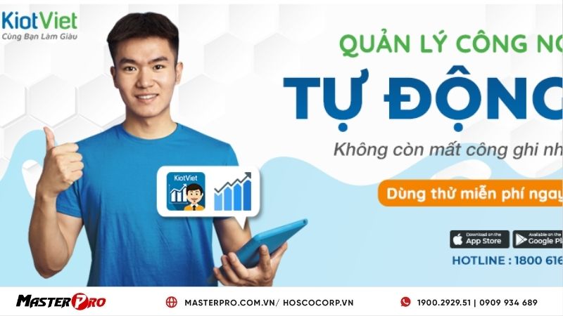 Phần mềm quản lý bán hàng và công nợ KiotViet